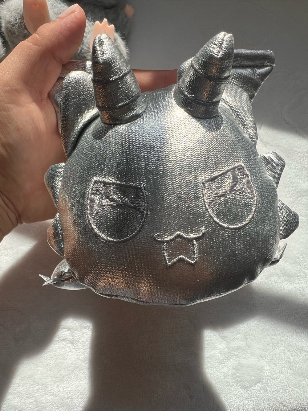 2 Labubu Plush Gray Bunny Monster Doll — Soft Cuddly Kids Toy - Picture 15 of 17